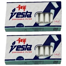 千輝 vesta 香菸濾嘴 長 有效過濾焦油尼古丁 健康吸菸首選, 2盒