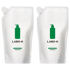 라보에이치 탈모증상완화 약산성 두피강화 비건 샴푸 리필팩, 400ml, 2개