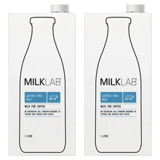 MILKLAB 無乳糖牛奶 100%澳洲純淨乳源 特色配方, 1L, 2瓶