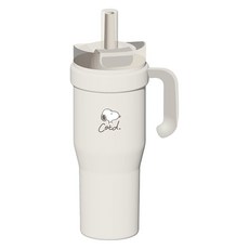 COTD SNOOPY 把手保溫杯, 奶油白, 1個, 1.2L