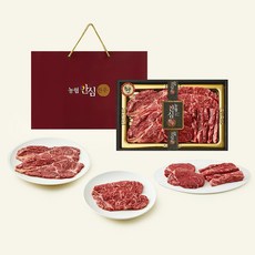 농협안심한우 1++등급 안심특선 21호 총1kg 등심200g 2p + 안심200g + 채끝200g + 갈비살200g, 1세트