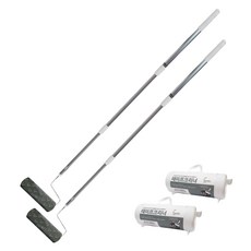 Home&Me 超強力斜切黏塵滾筒 3段式手柄 本體 + 外盒 + 補充包套組, 2套