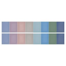 모닝글로리 중고등학생 무제 톤앤무드 유선 일반노트 8종 세트, 혼합색상, 2세트