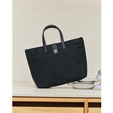 DAKS DD Logo 尼龍材質托特包 DCBA5F915BK