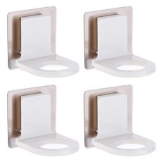 DIBLIC 免鑽孔洗髮精潤髮乳架, 白色, 4個