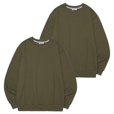 OVERCAST 素色圓領長袖上衣 2件組