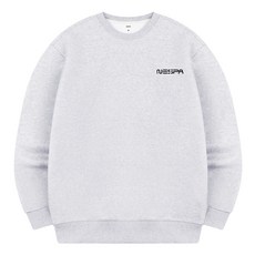 네스파 여성용 세미오버핏 스몰폰트 맨투맨 SMD_0108