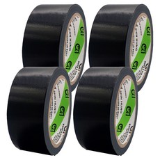 Shin Hung 棉質膠帶 黑色 48mm x 15m, 4個