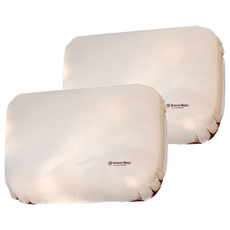 Breeze Moon 3D 寬版 自動充氣 氣墊泡棉枕頭, 米色, 2組