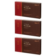 천양삼 6년근 고려홍삼정 어니스트 365 홍삼스틱 60포 선물세트 + 쇼핑백, 600g, 3개