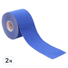 케이앤제이굿즈 탄성 근육테이프 딥블루 3.8cm x 5m, 2개, 1개입