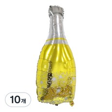 PARTY 09 香檳瓶氣球, 閃亮, 10個