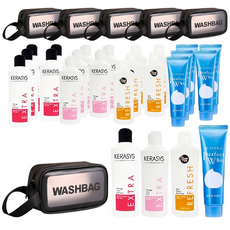 旅行盥洗用品 4入+收納包組, 6組