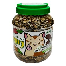 PetBest 倉鼠的大補帖 綜合蔬菜 800g 15種以上新鮮野菜, 1罐