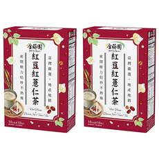 金薌園 紅豆紅薏仁茶, 10g, 10包, 2盒