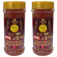 사임당 명품 태양초 고춧가루, 200g, 2개
