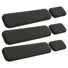 픽스몰 메모리폼 팜레스트 받침대 세트, 블랙, 3세트