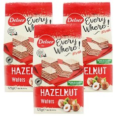 榛果威化餅, 125g, 3包