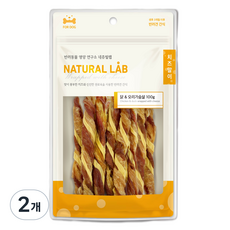 네츄럴랩 치즈말이 강아지간식, 닭 + 오리가슴살, 100g, 2개