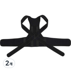 NAEUMDAREUM 基本款姿勢矯正帶 黑色, 2個
