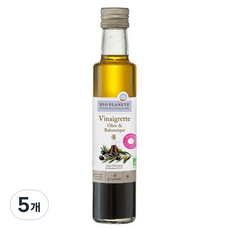 바이오플래닛 유기농 올리브 앤 발사믹 드레싱, 250ml, 5개