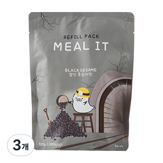 밀잇 쉐이크 흑임자맛 리필팩, 500g, 3개
