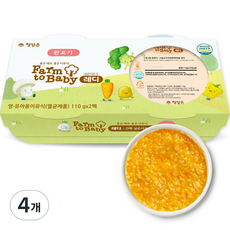 Farm to Baby 孩童室溫輔食粥, 蜜地瓜南瓜口味, 110g, 4入