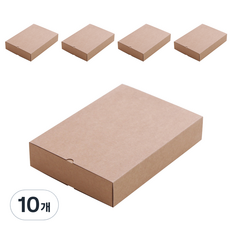 Bom91 牛皮紙抽屜式禮物盒 22號 22 x 16 x 4.4 cm, 單一顏色, 10個