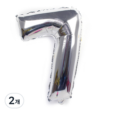 PARTY COSTUME 數字氣球 銀色, 7, 2個