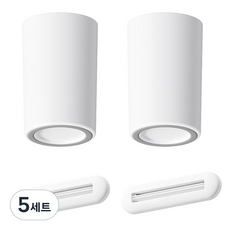 모나코올리브 욕실평정 스르륵 알뜰 치약짜개 2p + 미끄럼방지 양치컵 2p 세트, 모던화이트, 5세트