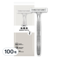 DORCO 多可樂客 TNC200-1P 一次性刮鬍刀 TWIN 704, 100個, 1入