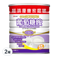 GKC 家庭號 葡萄糖胺高鈣高纖配方, 1.5kg, 2罐