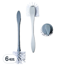 모던하우스 화장실 청소솔 3종 세트, 혼합색상, 6세트