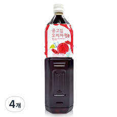 윤고집 오미자청, 4개, 1.5L
