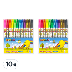 DONG-A 黃色小雞簽字筆 香氣, 10套, 12色