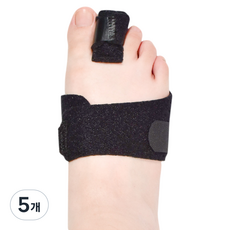솔르 보행보조 지지클립 네발가락 교정기 좌우 공용 블랙, 5개