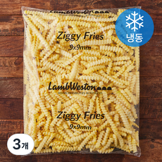 램웨스턴 지기후라이드 감자튀김 (냉동), 2kg, 3개