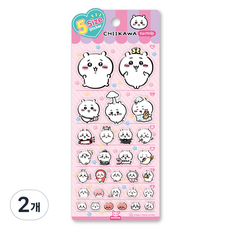 도티도그 먼작귀 5사이즈 스티커, 치이카와, 2개