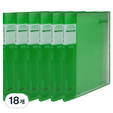 마이다스 투명화일 UV인쇄 A4 10p, 녹색, 18개