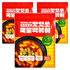 Masiso 湯式辣炒年糕 原味 3人份, 600g, 3個