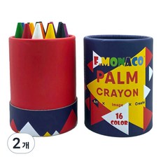 FLOWER MONACO 安全蠟筆, 2個, 16色