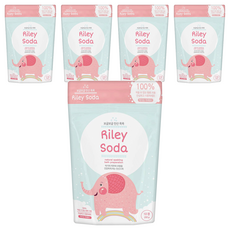 Riley Soda 兒童高保濕碳酸入浴錠 10錠1包, 200g, 5包