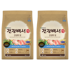 건강백서 강아지 기능성 사료, 장건강/유산균, 2kg, 2개