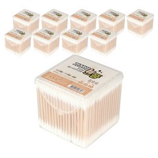 가성비으뜸 프리미엄 멸균 사각 우드 면봉, 300개입, 10개