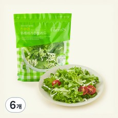 팜에이트 무농약 인증 후레쉬가든 샐러드, 250g, 1개입, 6개, 250g