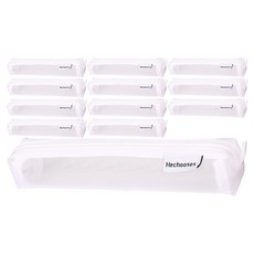 Khohimo 纖薄款透視網眼網紗筆袋 4W108, 12個, 白色