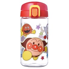 LEC ANPANMAN ANP 塑膠學習杯 直飲, 麵包超人 紅色, 350ml, 1個