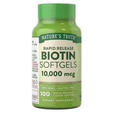 NATURE'S TRUTH 綠萃淨 生物素膠囊, 1個, 100顆