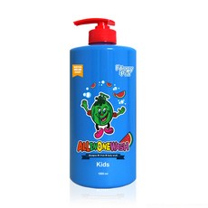 Funny Pia Kids 3合1洗潤髮沐浴乳 西瓜香, 1L, 1瓶