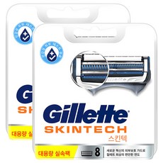 Gillette 吉列 SkinGuard紳適系列刮鬍刀頭, 8入, 2組